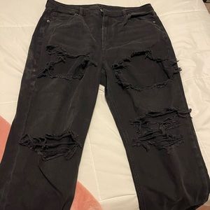 Ripped American eagle black jeans